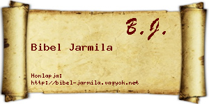 Bibel Jarmila névjegykártya